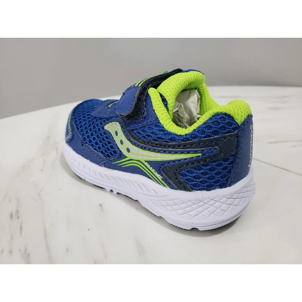 NEW - SIZE 5 BABY TODDLER Saucony Ride Sneaker‎ Walking Shoes Blue